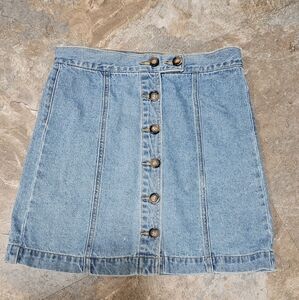 Forever 21 Blue A-Line Mini Skirt